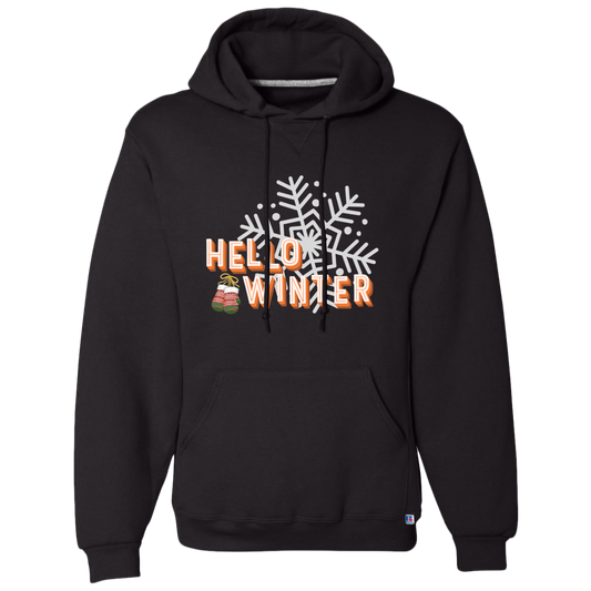 Hello Winter | Mittens | Snowflake Dri-Power Fleece Pullover Hoodie