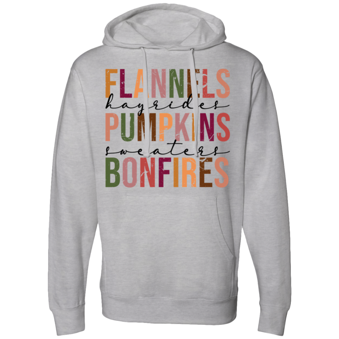 Flannels|Hayrides|Pumpkins|Sweaters|Bonfires | Midweight Hooded Sweatshirt