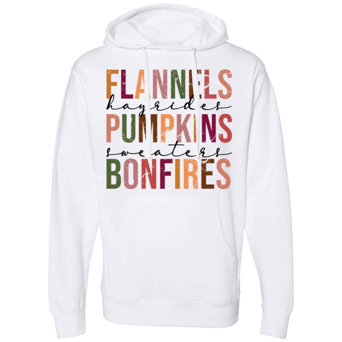 Flannels|Hayrides|Pumpkins|Sweaters|Bonfires | Midweight Hooded Sweatshirt